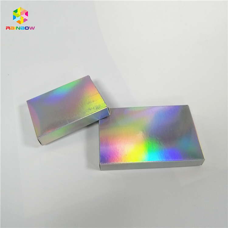 Waterproof Hologram Custom Printed Paper Boxes Printed Eyelash Box Packaging