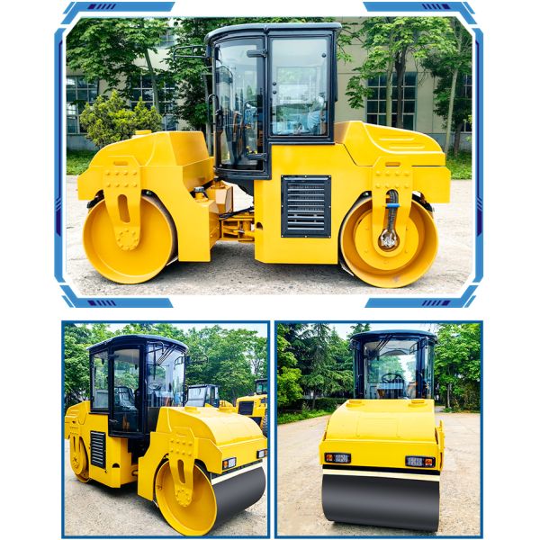 Hydraulic 6 Ton Road Compactor Double Drum Asphalt Roller Machine for Road Construction