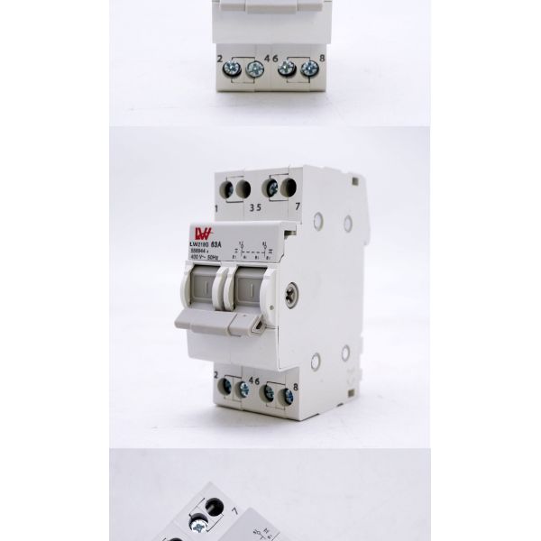 63A 1P 2P 3P 4P 230V 400V Manual Changeover Switch