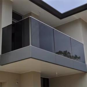 China ODM Aluminum Glass Fence Aluminium Channel Frameless Glass Balcony Railing on sale
