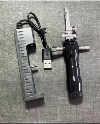 Spring Free Blade Electric Lock Pick with Mechanical Feedback Analysis and Dual-Sensory Feedback for Professional Locksmiths