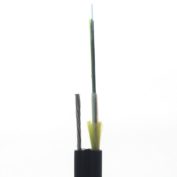 12core GYXTC8Y Fiber Optic Cable Single PE Jacket Self Supporting Optic Fiber Cable