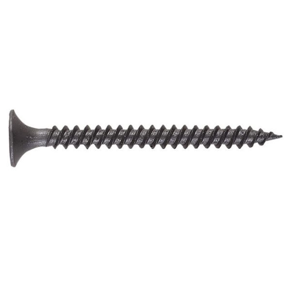 Phillips Drive Bugle Head Batten Screws Black Phosphated, double thread drywall screw