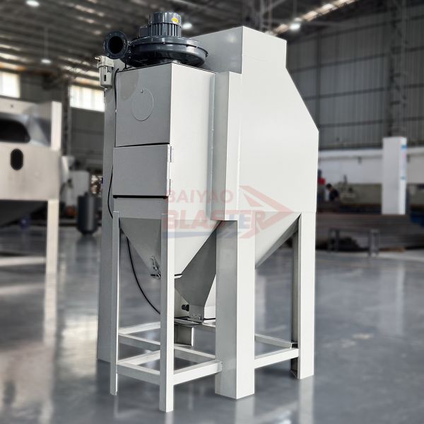 Sand blasting machine quality control testing