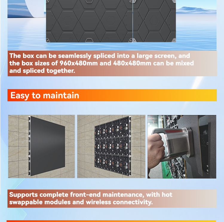 Customizable on Demand Waterproof Giant Led Module Stage Backdrop Advertising Rental Panel Display Indoor Outdoor Led Display