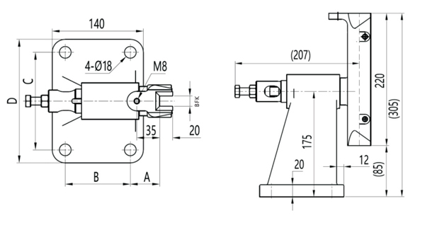 Passenger Lift Elevator Guide Shoe 2.5m/S With 16mm Width Guide Rail