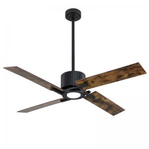 Quality Retro American Ceiling Fans Brown Plywood 52 Ceiling Fan Light for sale