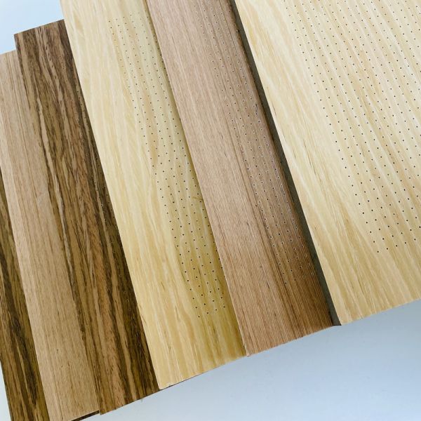 High grade microperforated soundproofing panel solid wood create a comfortable environment for conventional hall