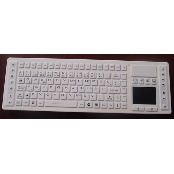 wireless medical keyboard with trackpad for meditouch German layout