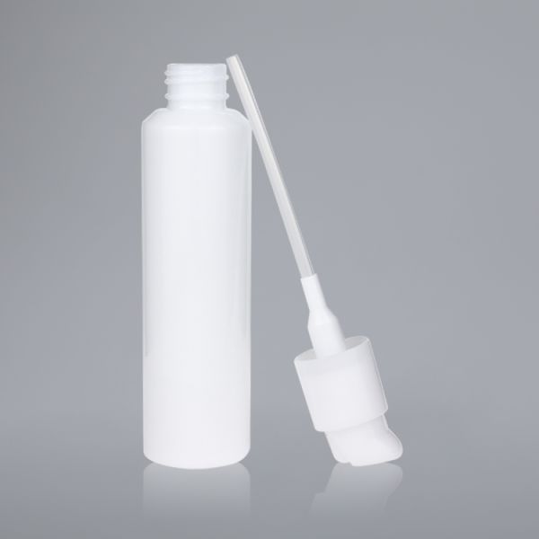 30ml 50ml 100ml Opal Glass Bottle Refillable Ceramic Pump Bottle