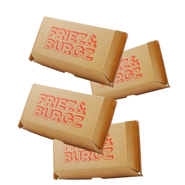 Custom burger boxes are eco-friendly biodegradable corrugated paper fast food packaging boxes