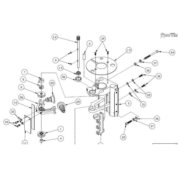Blade Guide Upper Cutting Machine Parts 62294000 For Machine Model S91