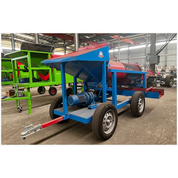 Dependable Mobile Gold Trommel Screen for River Mining Feeding Size Less than 300mm