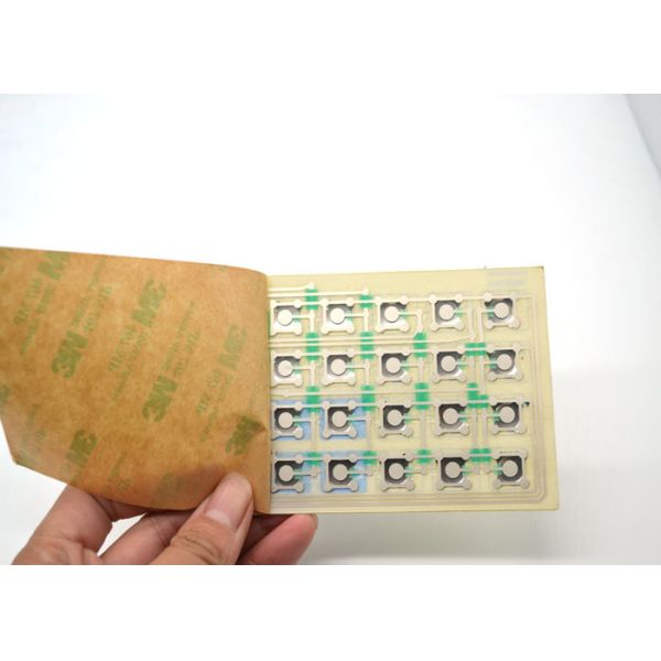 Flexible Membrane Push Button Switch Keyboard With 2.44m Connector Cable Tail