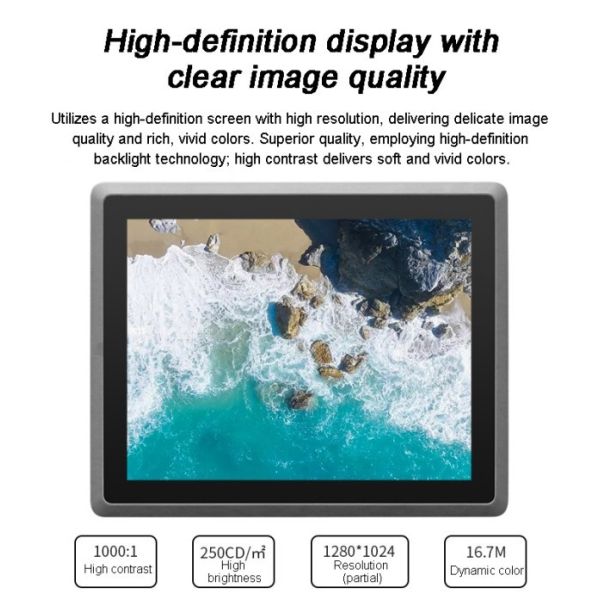 21.5 Inch Embedded Wall Mounted Custom Ip65 Waterproof Small Industrial Control All-in-One Machine Manufacture