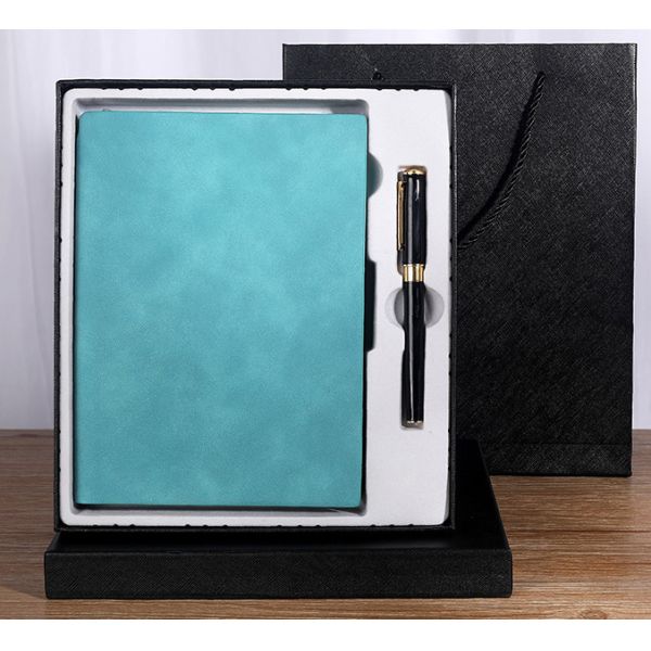 Business Gift Box A5 Thickened Soft Leather Notebook with Customized Logo Notepad