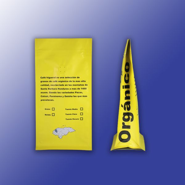 Custom Printed Biodegradable Plastic Side Gusset Bags Flat Bottom Pouches Stand Sealed Design Moisture Proof for Tea Coffee
