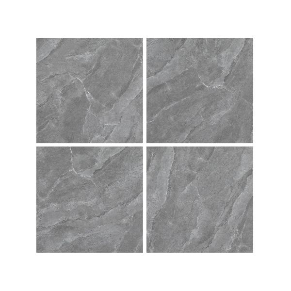 Gray Non-Slip Ceramic Rustic Tile 400x400mm Marble Look