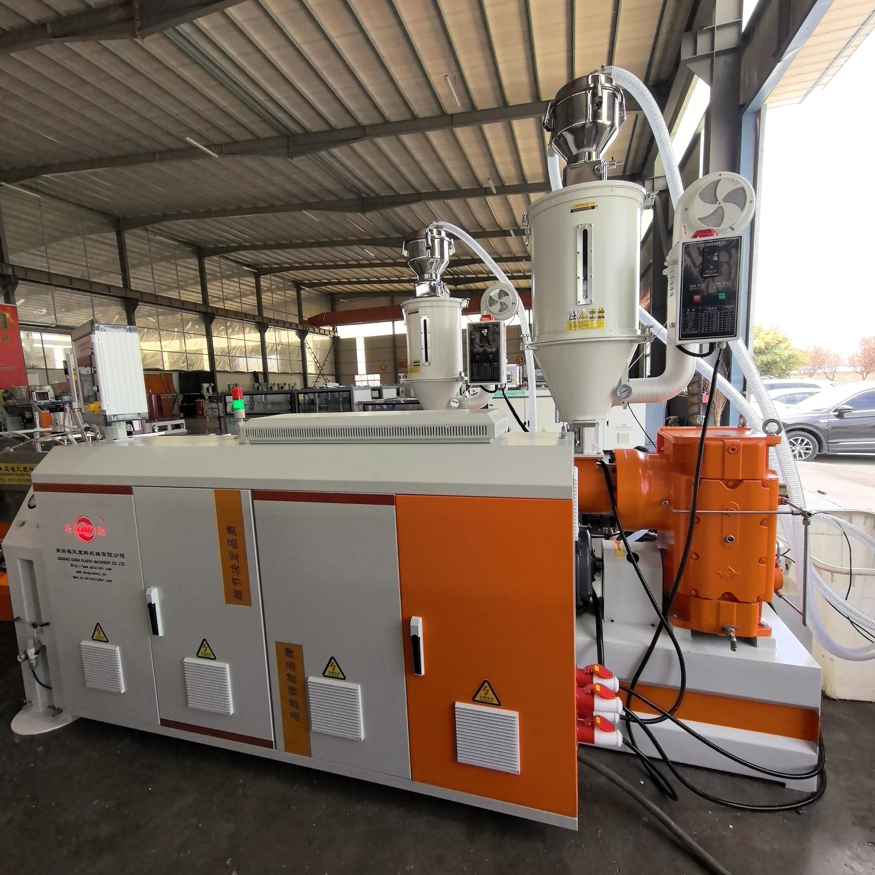 Automatic DWC Double Wall Corrugated Pipe Production Line Plastic Ventilation Pipe Extruder Manufacturing Plant
