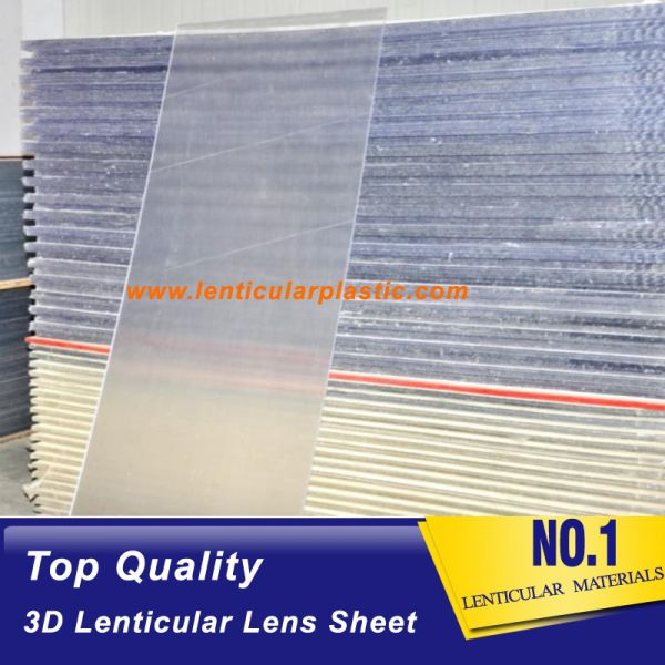 25 lpi 3d plastic sheets with lenticular lens array 4mm thickness large lenticular sheet without adhesive backing