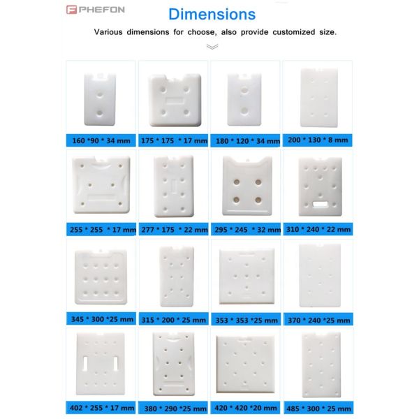 Reusable HDPE Container Phase Change Material Ice Pack for Precise Temperature Control