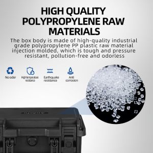 Custom Hard Plastic Tool Case IP67 Waterproof 362x310x174mm with Foam