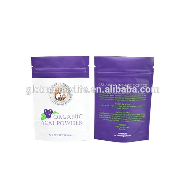 Peanut Powder Bag Foil Pouch Packaging Matte Surface Private Label Plastic Material