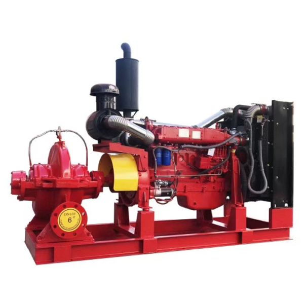Diesel Engine Double Suction Jockey Fire Fighting Pump Sets 3000 Gpm