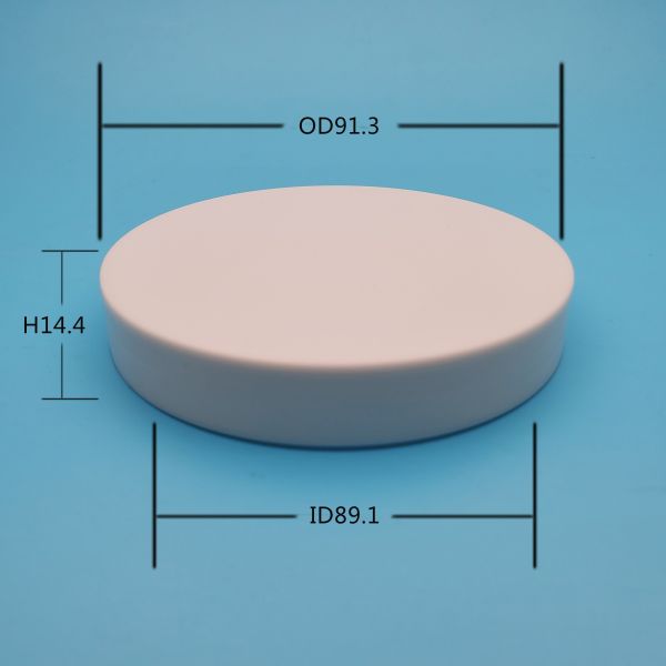 Non Spill Plastic Container Screw Lid , 89/400 White Plastic Bottle Cap