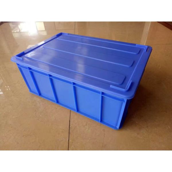 Virgin Plastic Stacking Boxes Lids Option Transportation Storage Color Customizing