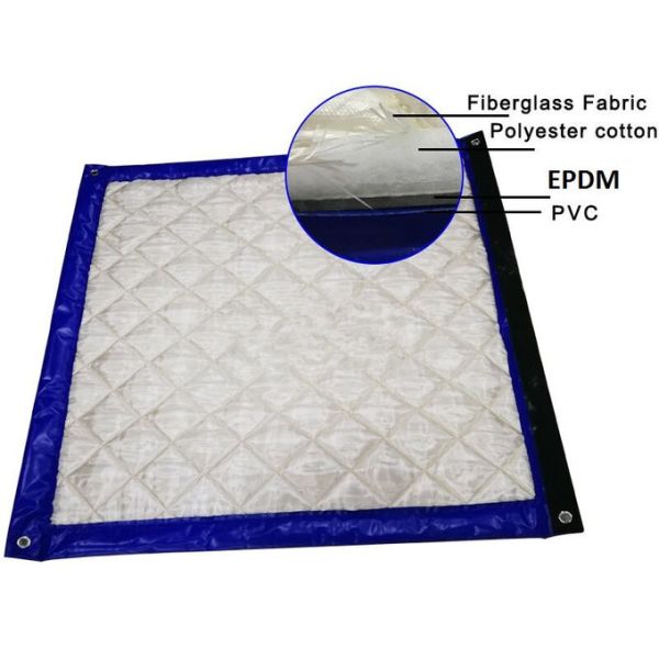 Portable Acoustic BARRIER for constrution fencing panels