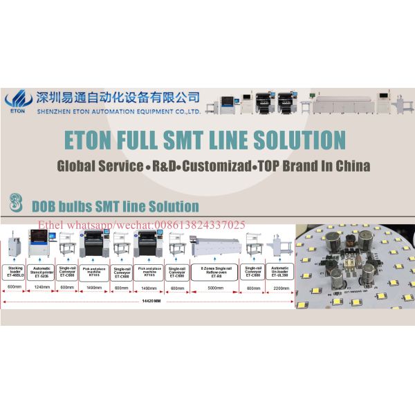 High End Vision Flight Camera LED Chip Mounter Machine for DOB Bulbs Light Production Line