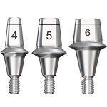click to enlarge Astra Tech OsseoSpeed® Titanium Ti-Base Abutment Compatible Yellow(NP 3.0) / Aqua (RP 3.5-4.0)/ Lilac (WP 4.5-5.0)