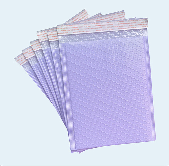 100% Recycleable Pink Design Protective Bubble Mailing Bags With Waterproof Function For Products Package