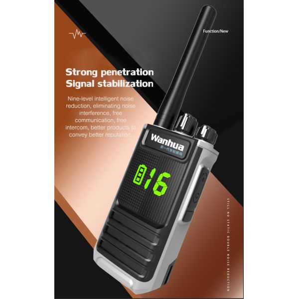Customizable Frequency Range Large-Capacity Cell Walkie-Talkie with Display Function