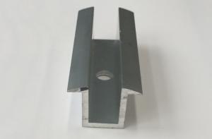 Quality Mill Finished / Anodized 6063-T5 / 6060-T5 Solar Roof Mounting Systems PV Mid Clamp for sale