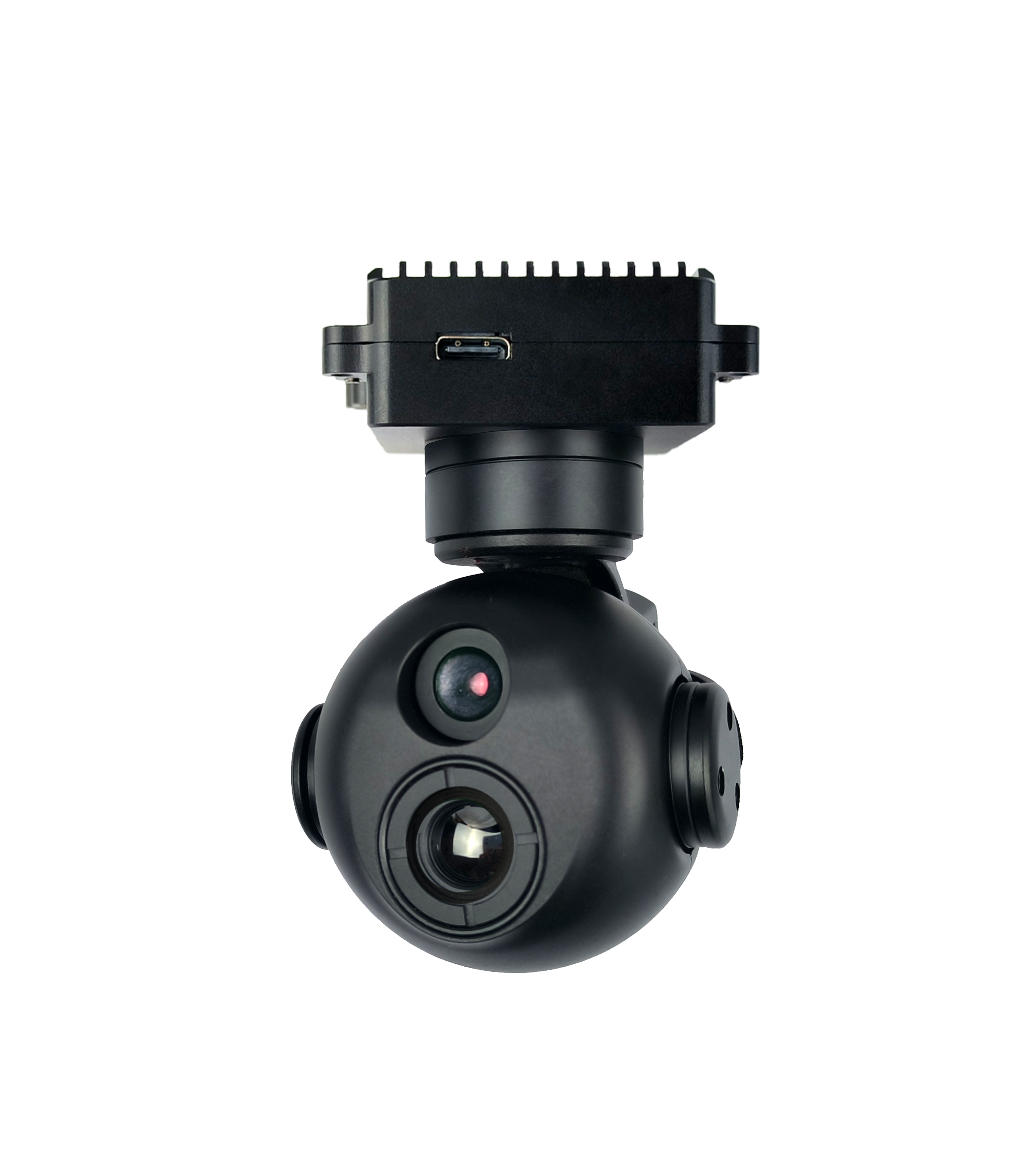 640×512 Resolution Thermal Imaging Gimbal Camera with Three-Axis Stabilization and AI Object Tracking