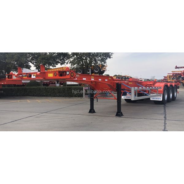 20ft to 40ft Extendable Moving Intermodal Chassis Trailer for Container Distribution