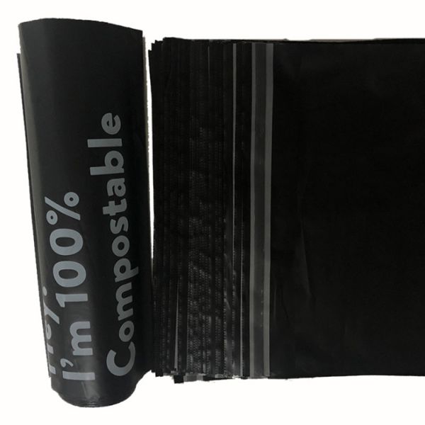 Biodegradable Mailing Bag Compost Courier Bag PLA+PBAT Vegetable Starch Postal Packaging Bag Clothing Express Bag Logo