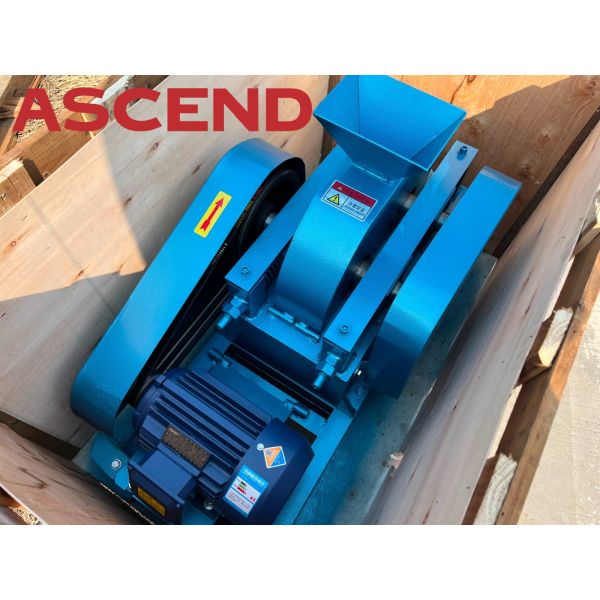 Small Lab Double Roller Crusher Machine To Crush Iron Gold Copper Ore Stone For Laboratory Testing