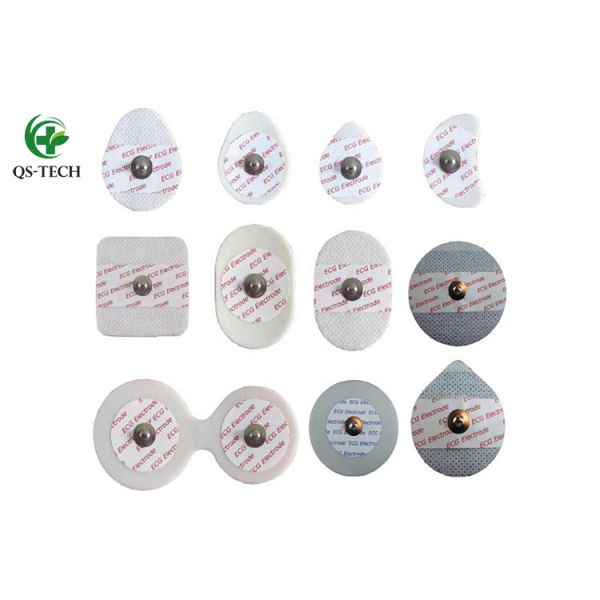 Roundsnap disposable ecg electrode padsecg chest electrodeecg alligator clips