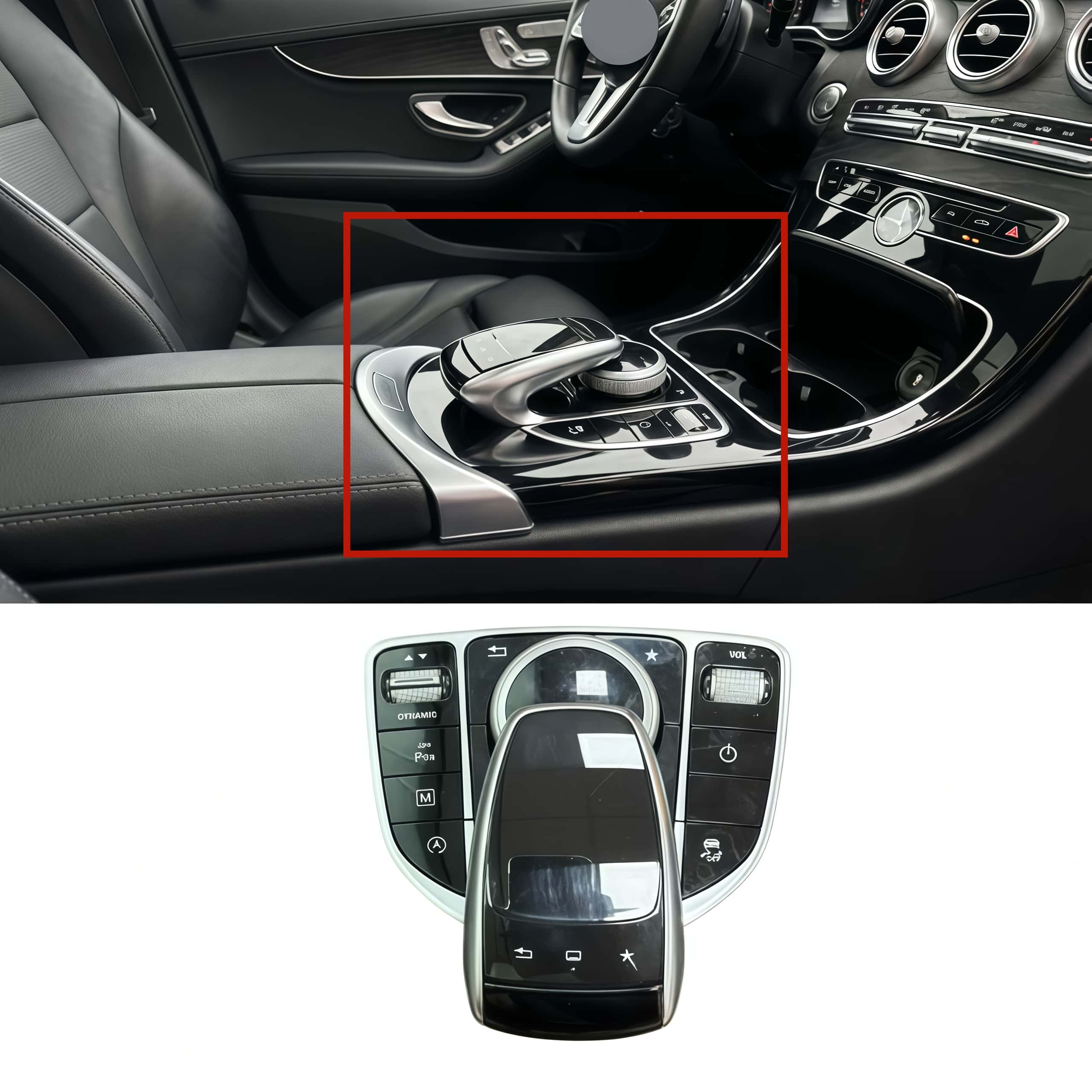 AC Control Panel + CD Host Switch + Mouse Controller for Mercedes Benz C200 C300 C400 W205 OEM Spec Touch Responsive Plug & Play