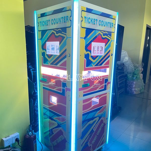 Manufacturer Provides Interactive Automatic 3 Sides Ticket Eater Counter Station Arcade Game Ticket Counter Counting Machine