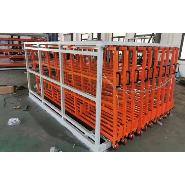 B53: Vertical Roll out Sheets Rack for Heavy Duty Metal Sheets Leftover Storage Vertical Sheet Racks Sheet Materials Easy Roll Out