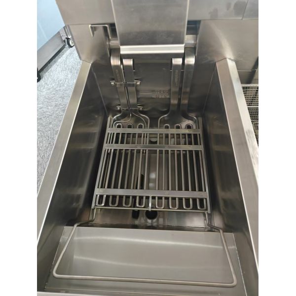 Digital Computer Panel Auto Lift Two Pots Four Baskets Electric Open Chips Fryer