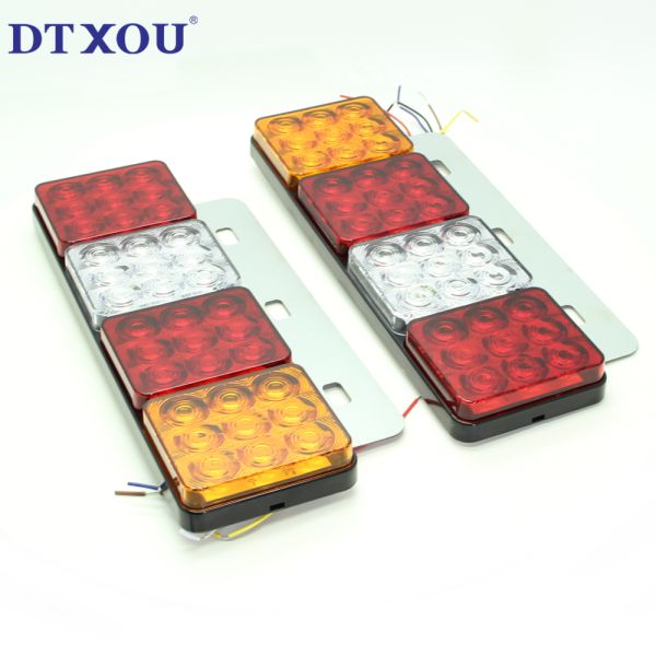 Truck trailer accessory combination indicator light three color LED tail light turn indicator light
