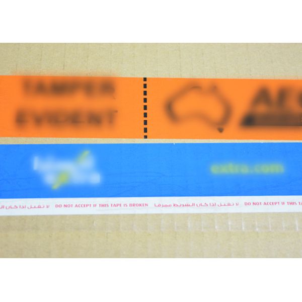 Single Sided Pressure Sensitive Tamper Security Tape With X VOID Message