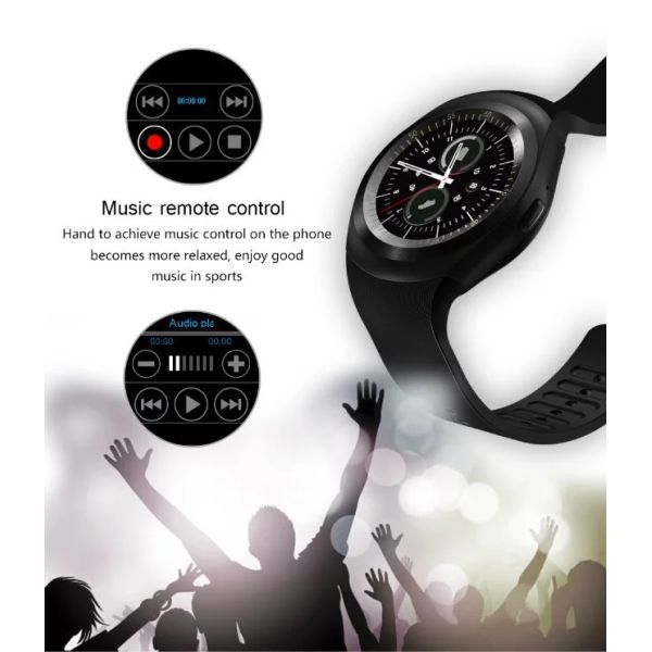 Y1 Round Bluetooth Wearable Passometer Smart watch Sleep Tracker Business Smartwatch for Android
