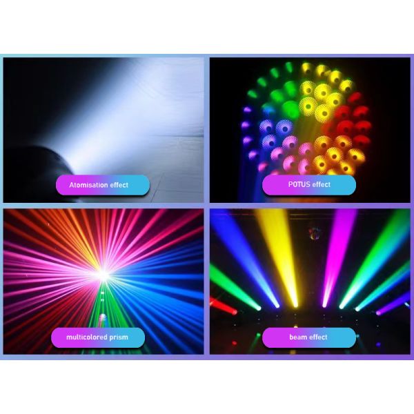 150W LED Beam Moving Head Light DMX512 7R Stage Effect Lighting with Remote Controller