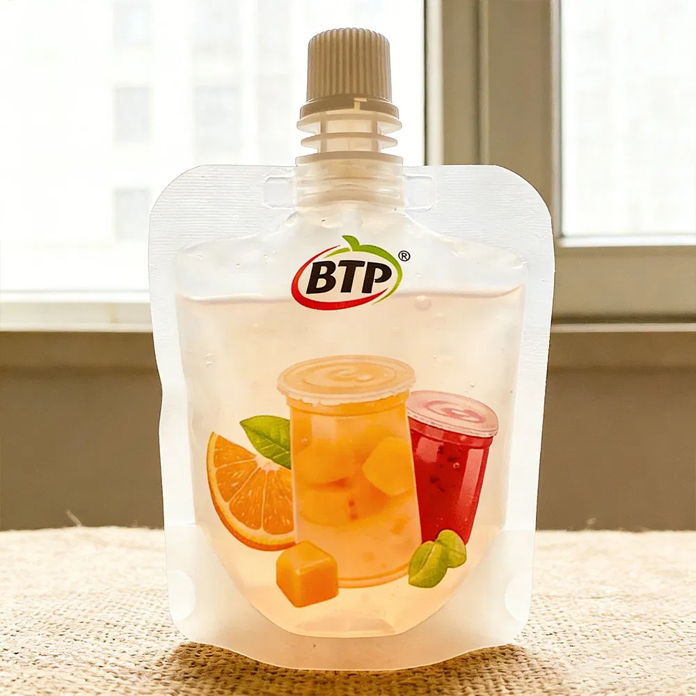Stand up pouch design with spout